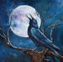 Howling-at-the-Moon-30x30 sold