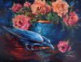Raven-and-Roses-28x22