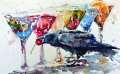Martini Time 14x22-watercolor-sold