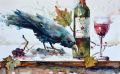 Crow Bar 21x13 watercolor sold