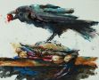 Unlikely Pair-watercolor-sold