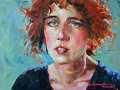 The Red Earring-Bev Jozwiak 12x9 sold (featured in best of acrylic book)