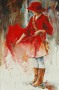 Red Coat Blue Mood Sold